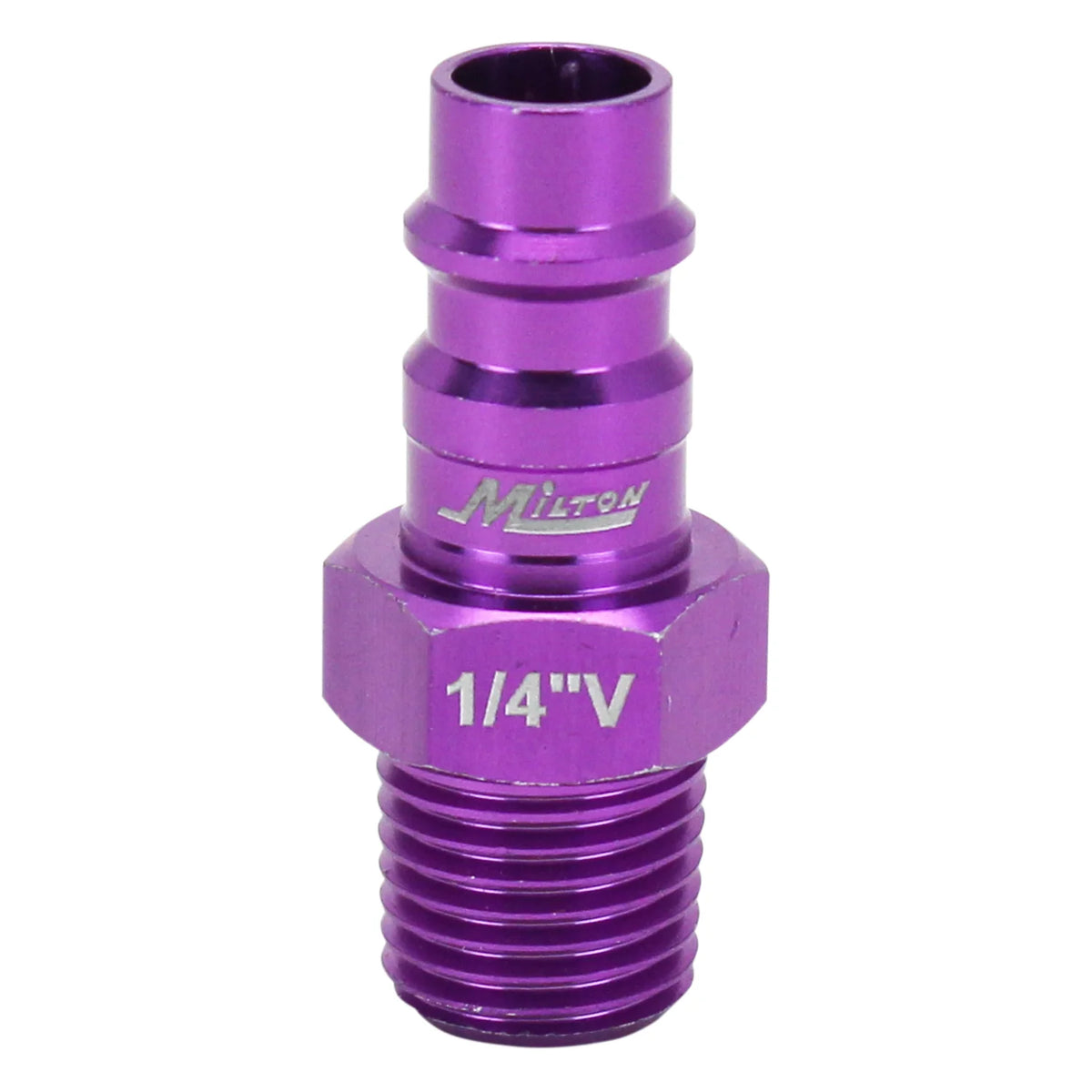 Milton 760VC-20 COLORFIT® HIGHFLOWPRO® Plugs (V-Style, Purple) - 1/4"