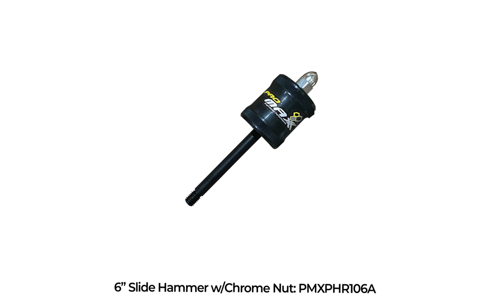 ProMAXX PMXPHR106A SLIDE HAMMER ASSEMBLY 6” 11” W/CHROME NUT AND KNOB