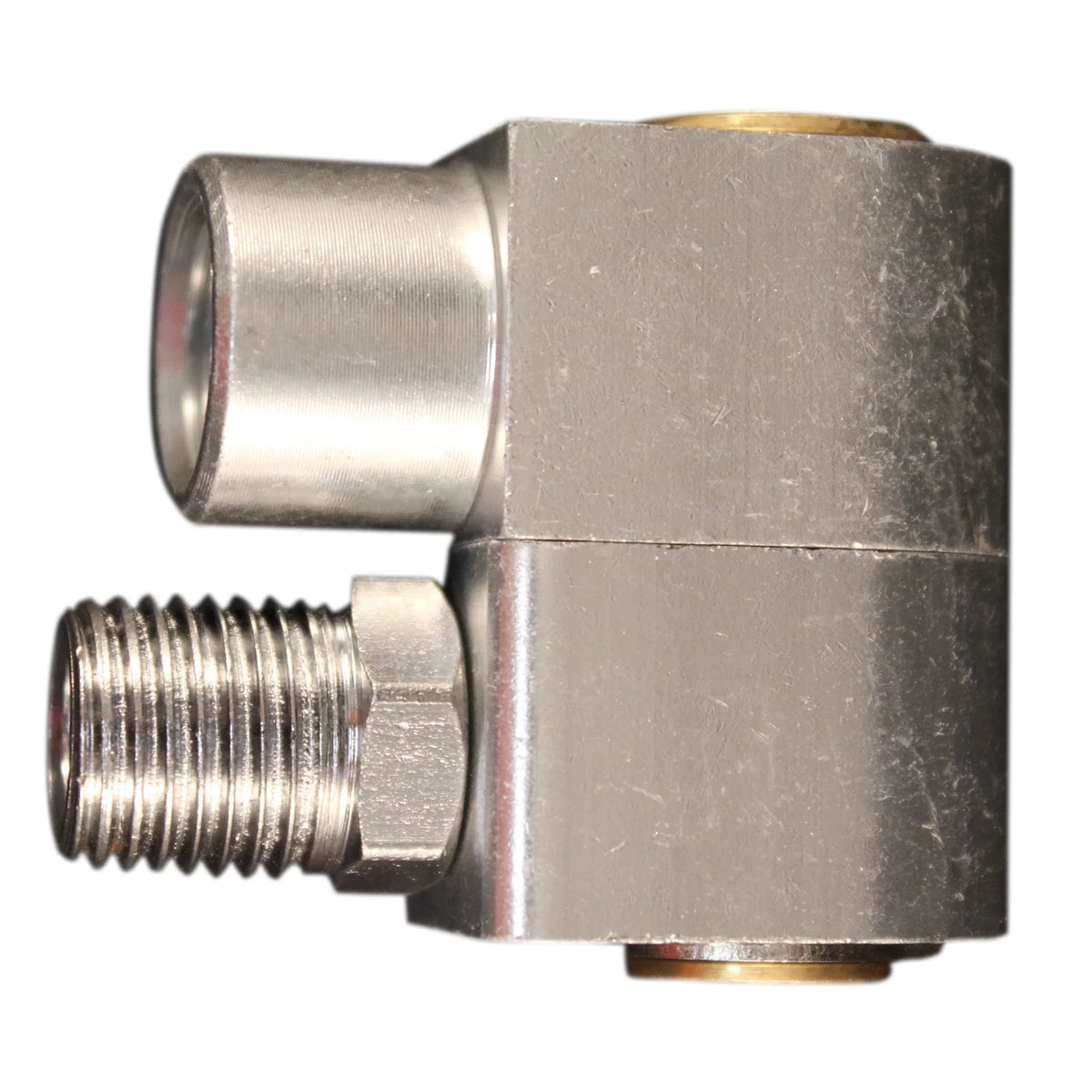 Milton S-657-3 1/4 NPT Swivel Hose Fitting with Flow Control and Gauge