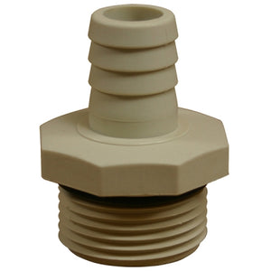 American lube Equipment 3/4" Barb x 1" BSP (M) Plastic Hose Tail Fitting for DEF DEF-74