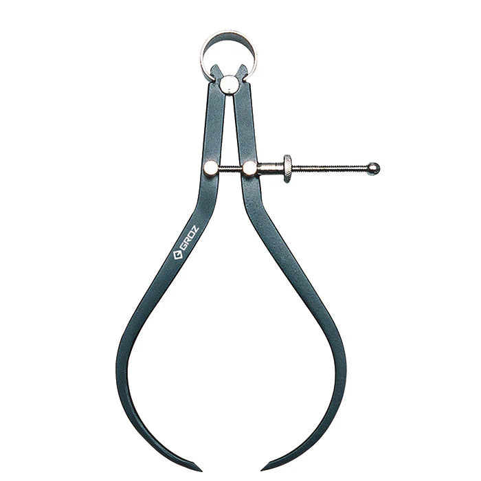 Groz Craftsmen's Spring Eternal Caliper, 8", Steel, with solid nut 1473