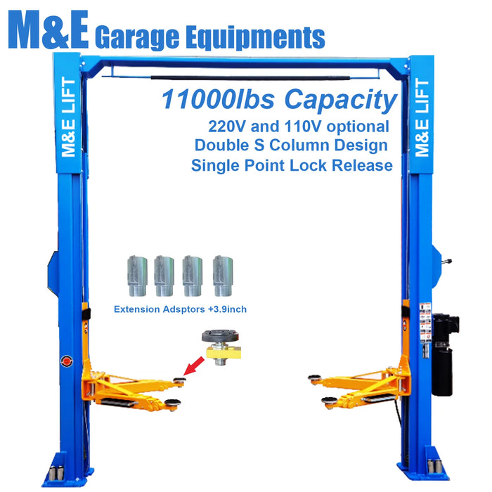 Katool ME-LM1100 Single Lock Release Two Post Vehicle Lift 11,000lbs