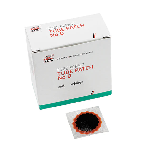 MT-RSR Rema 0 Tube Patch, 1-1/4" Round, Red Edge (100 bx) REM-0