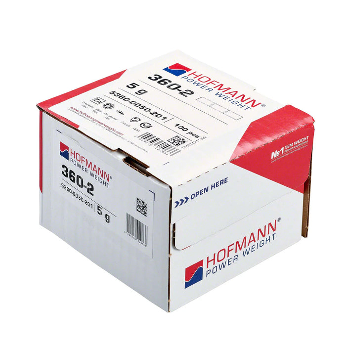 MT-RSR Adhesive Wheel Weight - HPW Type 360 - 5g - Box of 100 WW-WG-360-05