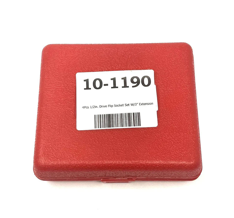 MT-RSR 4 Pcs 1/2in. Drive Flip Socket Set With 3” Extension 14-1190