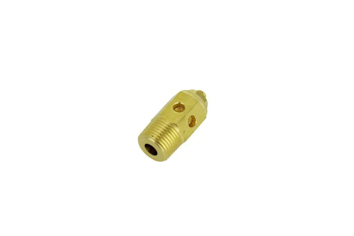 Milton 1087-6 Speed Control Exhaust Muffler, 3/8” MNPT - 40 Micron Sintered Bronze Silencer/Diffuse Air & Noise Reducer