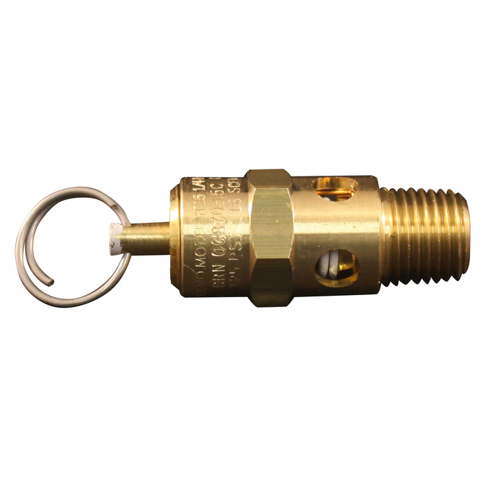 Milton 1090-125 1/4" MNPT ASME Safety Valve, 125 PSI Pop off Pressure