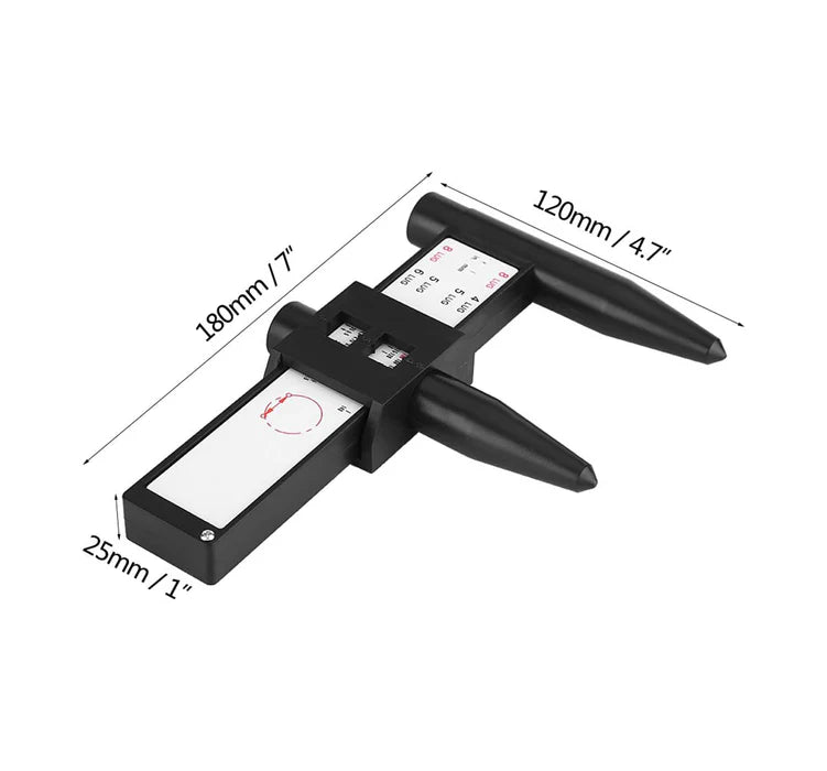 MT-RSR Wheel Bolt Pattern/PCD Caliper Gauge - For 4,5, and 6 Lug Wheels 113113