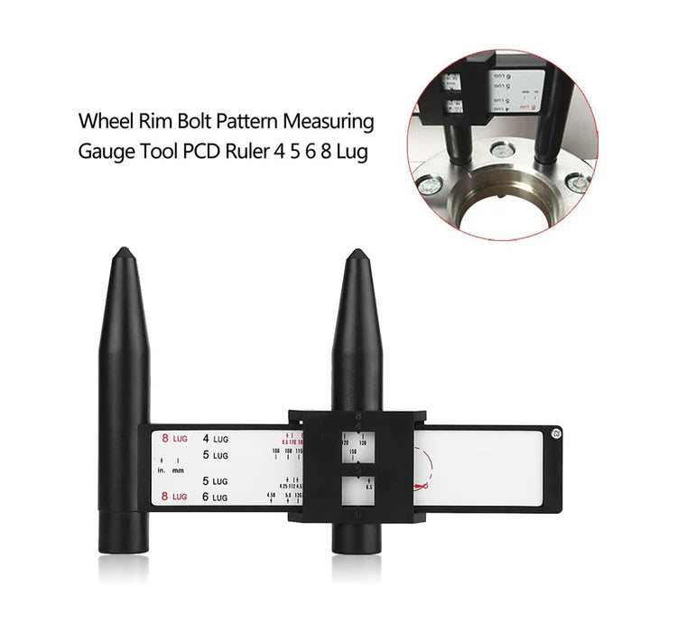 MT-RSR Wheel Bolt Pattern/PCD Gauge - For 4,5, and 6 Lug Wheels 113113-B
