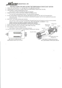 Milton  S-1173 Mini Disposable Air Line Desiccant Filter