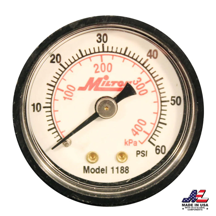 Milton 1188 1/8" NPT Mini Pressure Dial Gauge