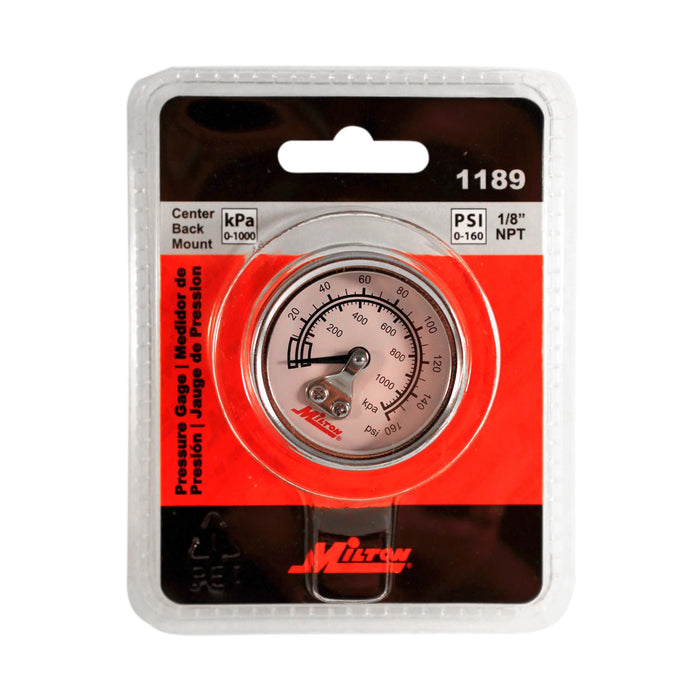 Milton 1189 1/8" NPT Mini High Pressure Dial Gauge