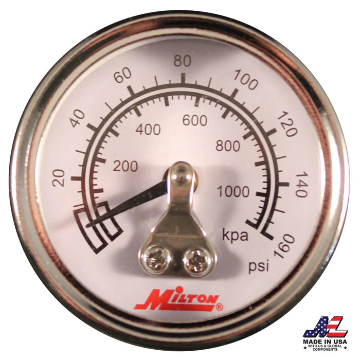 Milton 1189 1/8" NPT Mini High Pressure Dial Gauge