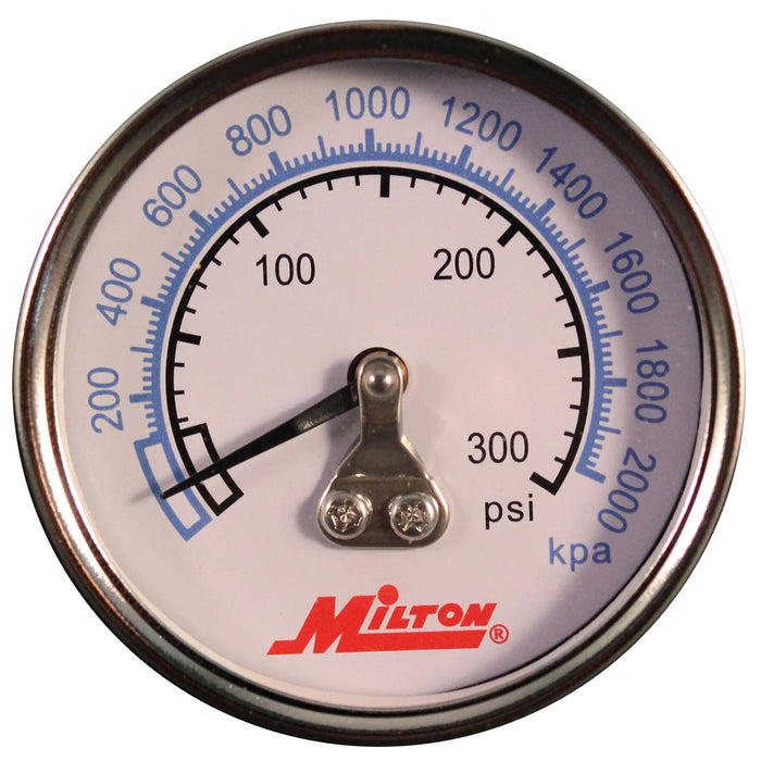 Milton 1192 1/4" NPT High Pressure Dial Gauge