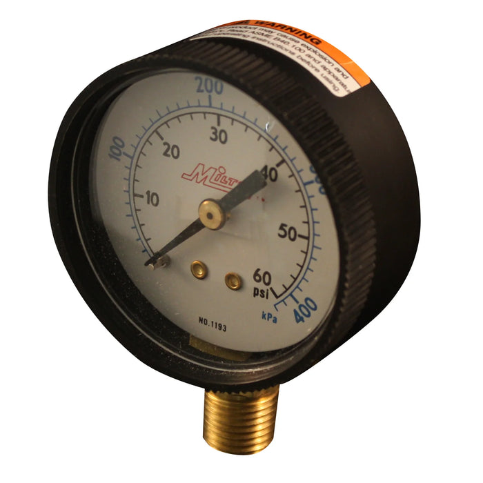 Milton 1193 1/4" NPT Pressure Dial Gauge