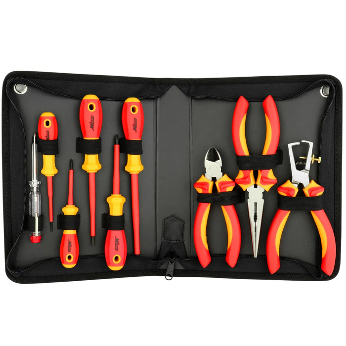 Milton 1305-EV-02 Milton® 9-Piece Insulated Pliers and Screwdrivers Tool Set, Rated 1000V (EV02)