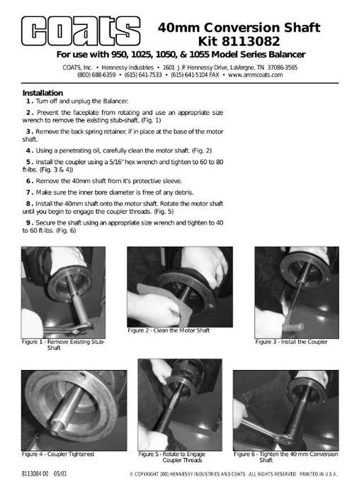 MT-RSR Conversion Wheel Balancer Shaft Converts 28 mm to 40 mm (Only Shaft, Coupler) 13082