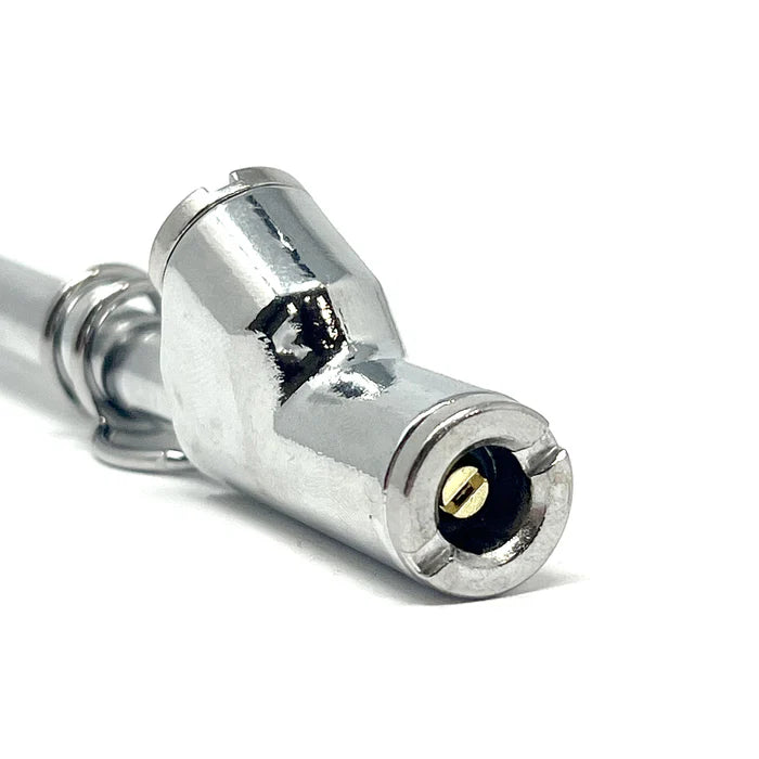 MT-RSR Straight-On Dual Foot Air Gauge - 12", 10-150 PSI, Chrome 14-155