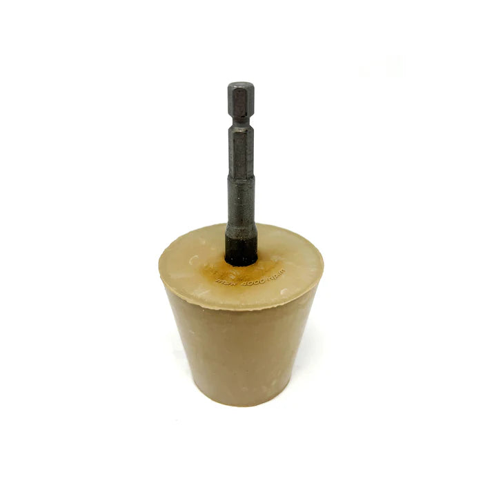 MT-RSR Eraser Wheel for Removing Adhesives - Small, Conical - Hex Shank 14-ERCONE-H
