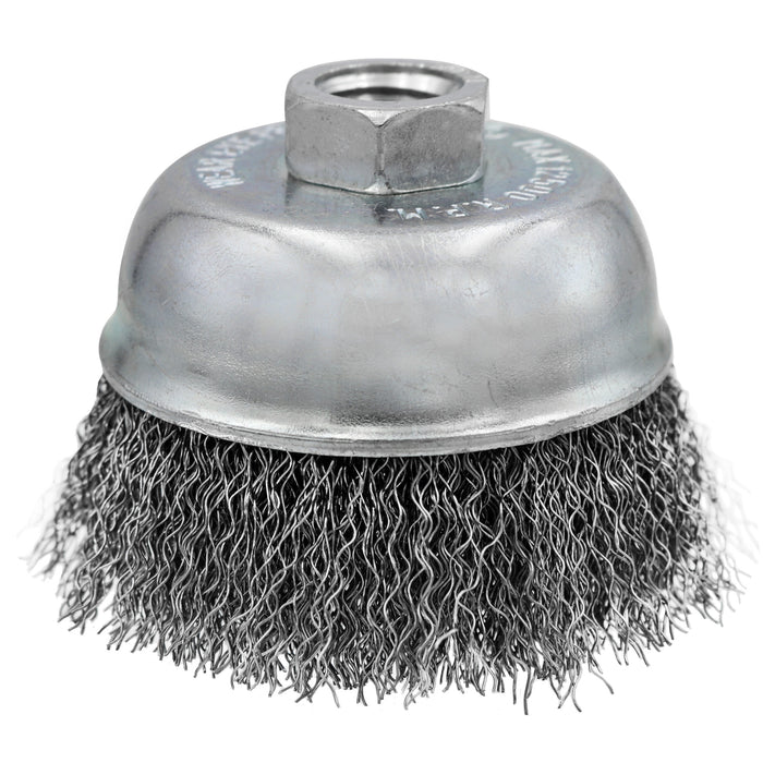 MT-RSR Crimped Wire Wheel Brush, 3" x 5/8-11 AH - 0.014 Wire S-14076