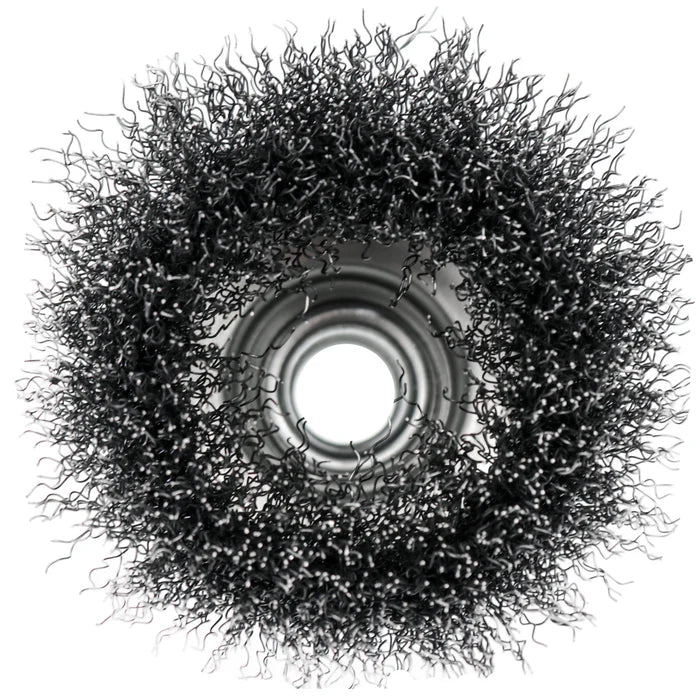MT-RSR Crimped Wire Wheel Brush, 3" x 5/8-11 AH - 0.014 Wire S-14076