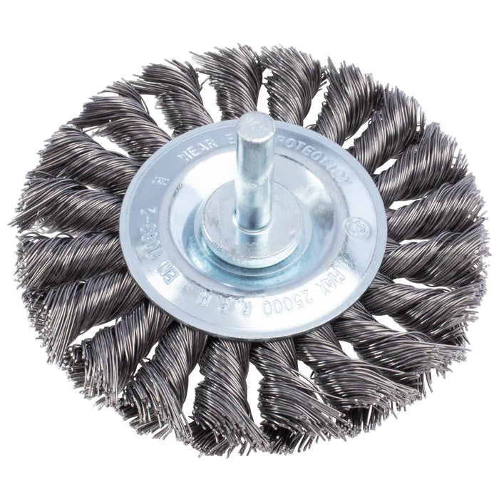 MT-RSR Knotted Wire Wheel 3-½" With ¼" Shank 25,000RPM S-14170