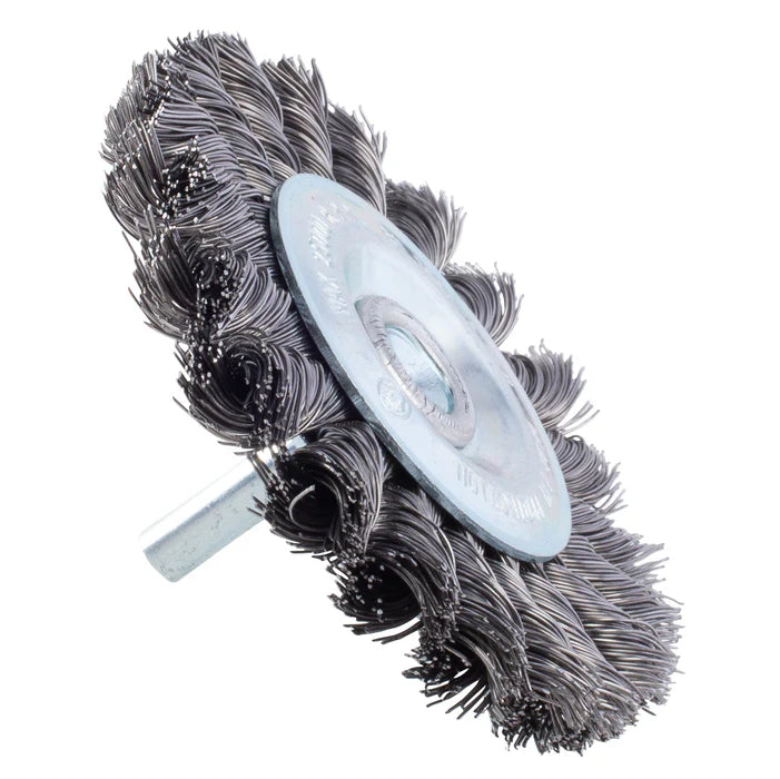 MT-RSR Knotted Wire Wheel 3-½" With ¼" Shank 25,000RPM S-14170