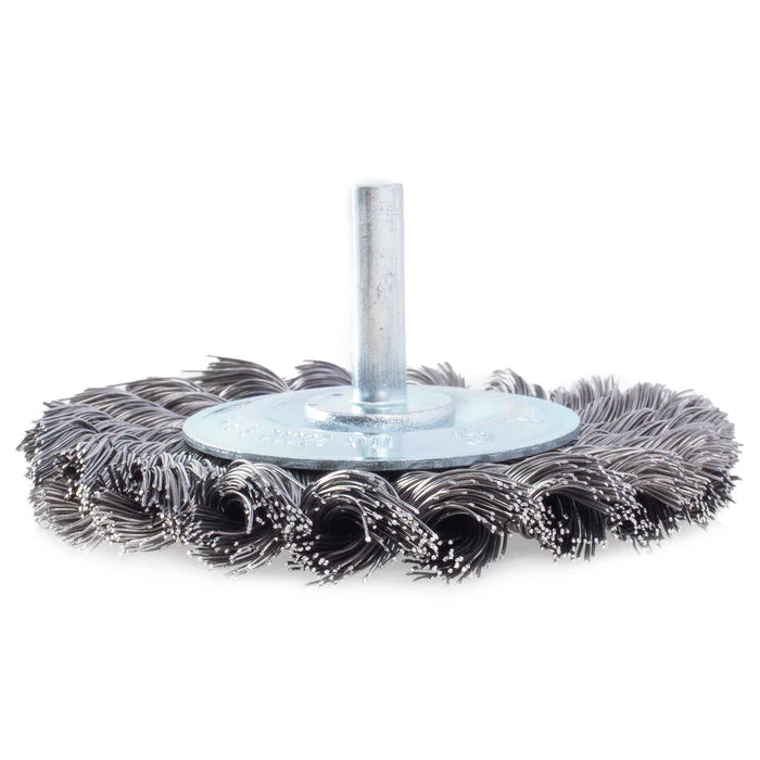 MT-RSR Knotted Wire Wheel 3-½" With ¼" Shank 25,000RPM S-14170