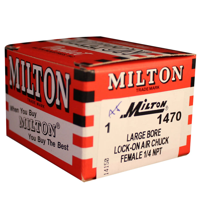 Milton 1470 1/4" FNPT Lock-on Air Chuck