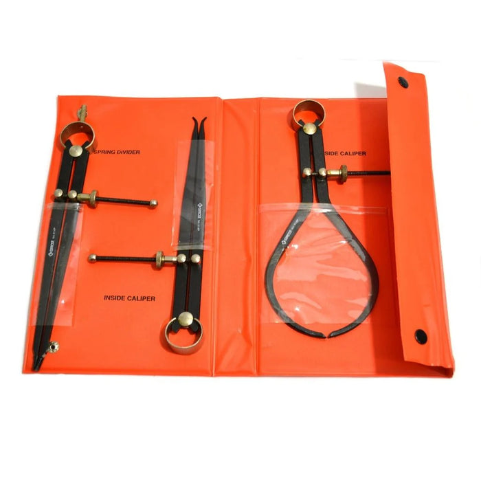 Groz Inside, Outside Caliper & Divider Set, 8" Steel 1493