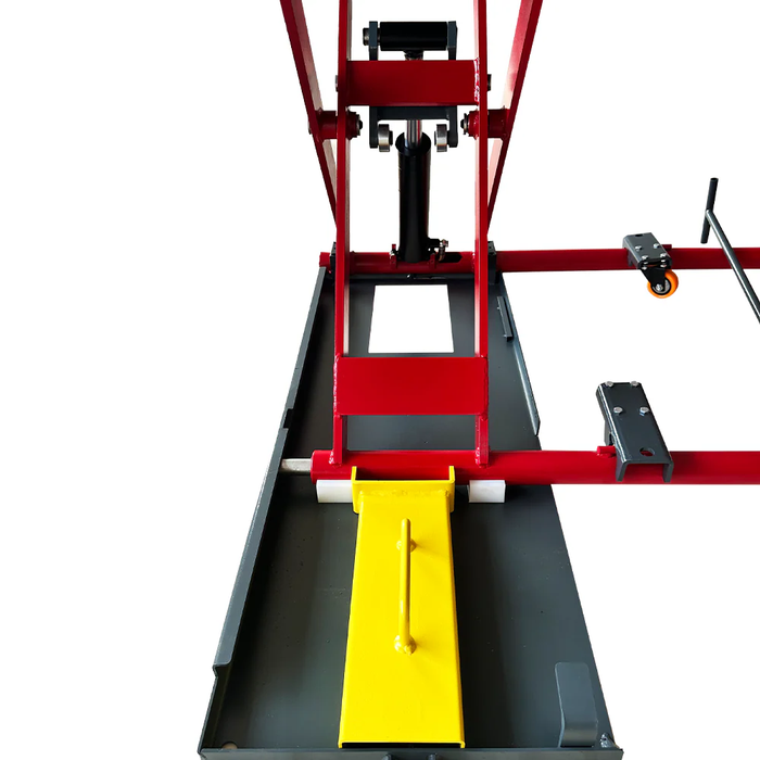 Katool KT-X77 Heavy Duty Mid-Rise Scissor Car Lift | 1 Unit | 7,000 lbs Capacity | 39.37" Max Height | 110V/60Hz/1PH | Mobile Kit Included | CE Certified | For Cars, SUVs & Light Trucks