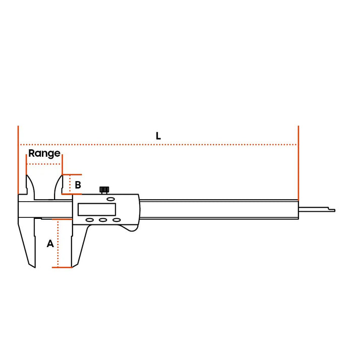 Groz Digital Caliper, Inches and Millimeters 16026
