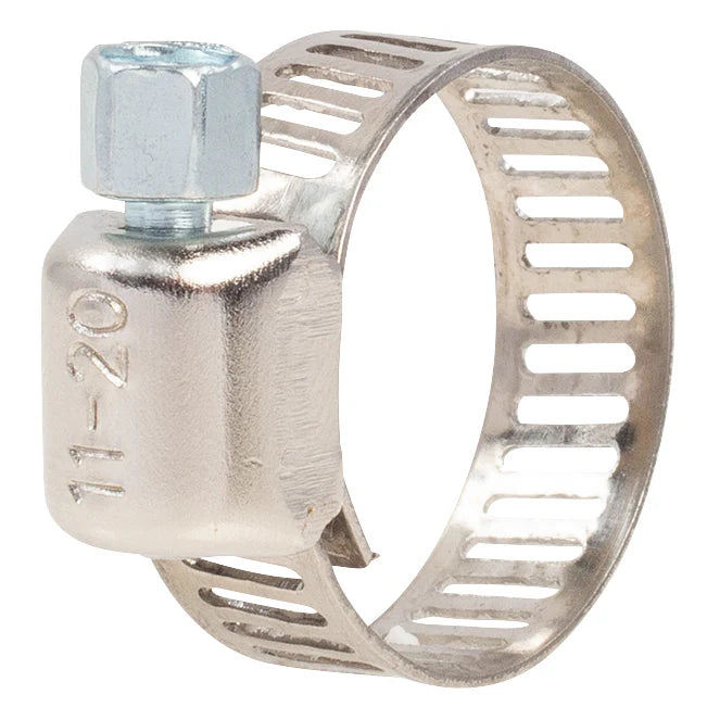 MT-RSR Hose Clamp - #6, Mini, Ventilated, Stainless - 10pk S-16136