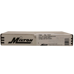 Milton 1634 EPDM 3/8" ID Rubber Air Hose, 25' Long