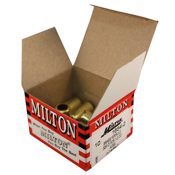 Milton 1654-2 1/2" OD Brass Hose Ferrule (Box of 10)