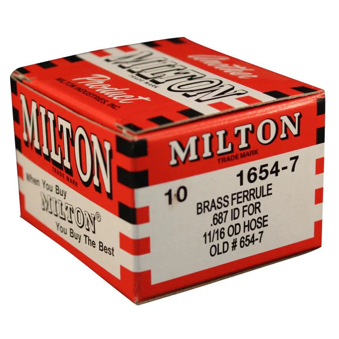 MT-RSR 11/16" OD Brass Hose Ferrule (Box of 10) MIL-1654-7-10