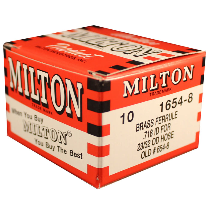 Milton 1654-8 23/32" OD Brass Hose Ferrule (Box of 10)