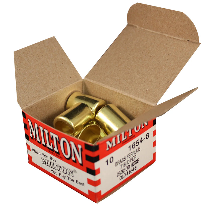 Milton 1654-8 23/32" OD Brass Hose Ferrule (Box of 10)