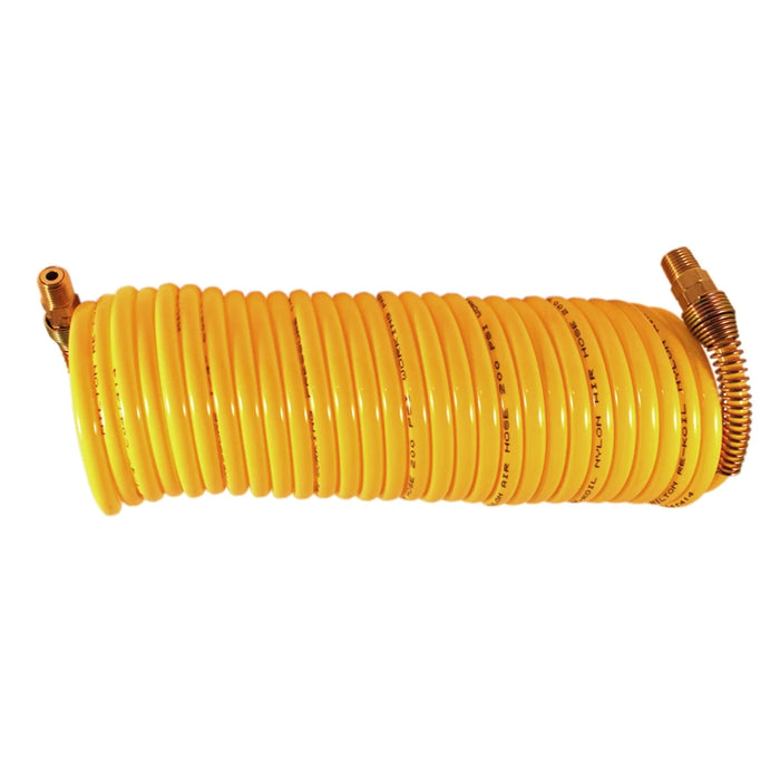 Milton 1667 12' Rekoil Hose, 1/4" MNPT