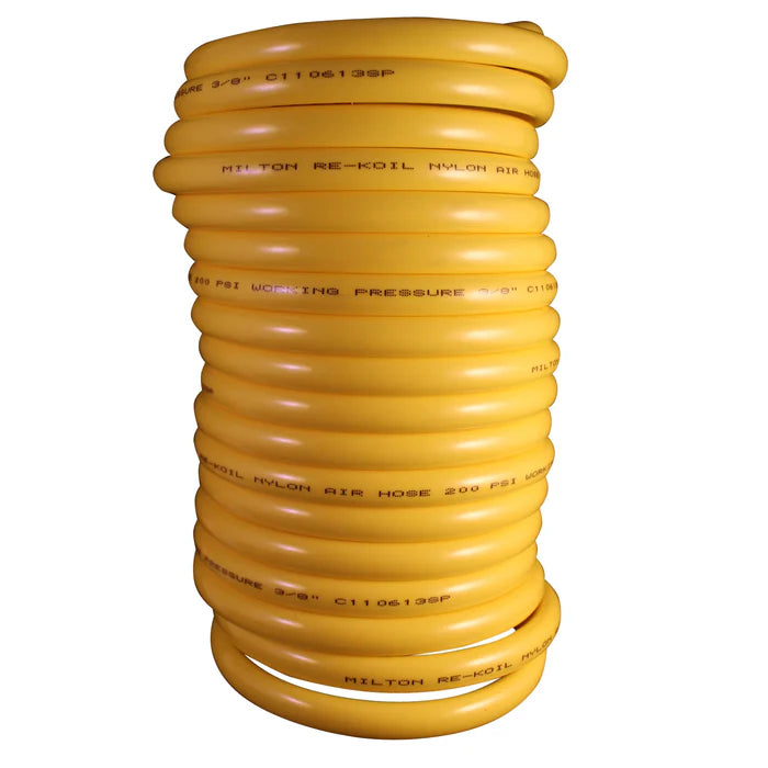 MT-RSR Milton 25' Rekoil Hose - 3/8" ID, 1/4" MPT - 200 PSI Max MIL-1674-4