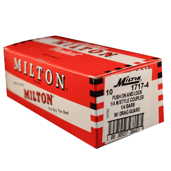 Milton   1717-4 1/4" Hose Barb M-STYLE® Push-on and Lock Coupler