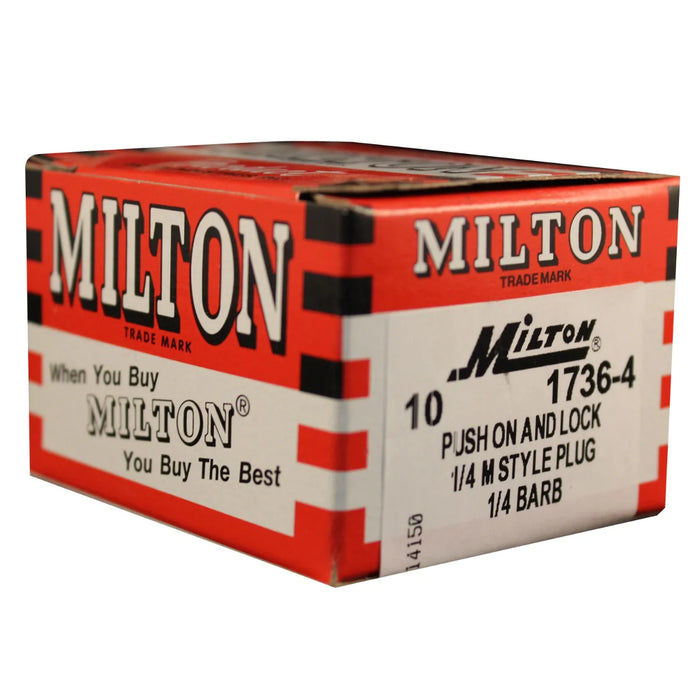 Milton  1736-4 1/4" Hose Barb M-STYLE® Push-on and Lock Plug