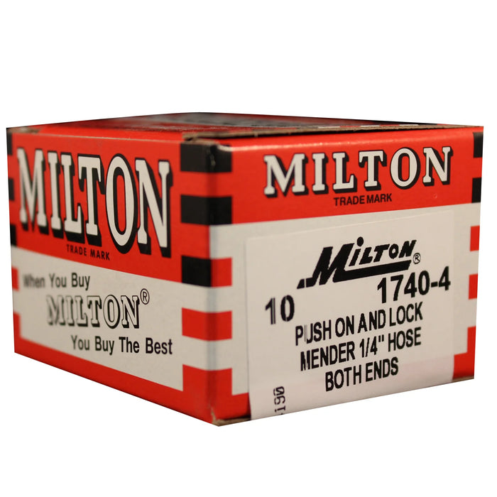 Milton 1740-4 1/4" Barb Push-on and Lock Hose Mender (Box of 10)