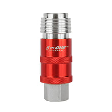 Load image into Gallery viewer, Milton 1752 5 In ONE Universal Safety Exhaust Quick-Connect Industrial Coupler, 3/8&quot; NPT