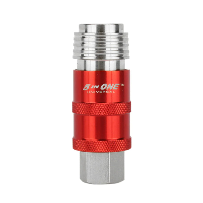 Milton 1752BK 5 In ONE Universal Safety Exhaust Quick-Connect Industrial Coupler, 3/8" NPT