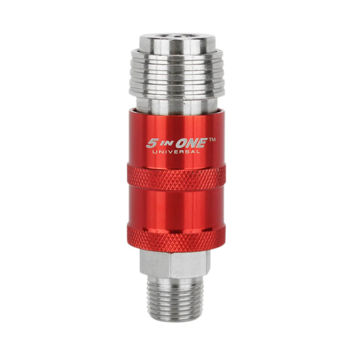 Milton 1752 5 In ONE Universal Safety Exhaust Quick-Connect Industrial Coupler, 3/8" NPT