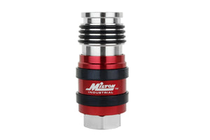 Milton 1756 2 In ONE Universal Safety Exhaust Industrial Coupler, 1/4" NPT x 3/8" Body Flow