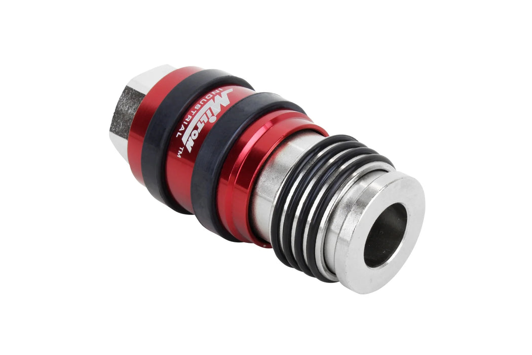 Milton  1756BK 2 In ONE Universal Safety Exhaust Industrial Coupler, 1/4" NPT x 3/8" Body Flow