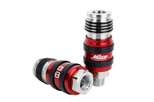 Milton 1759 2-In-ONE Universal Safety Exhaust Industrial Coupler, 3/8" NPT x 3/8" Body Flow