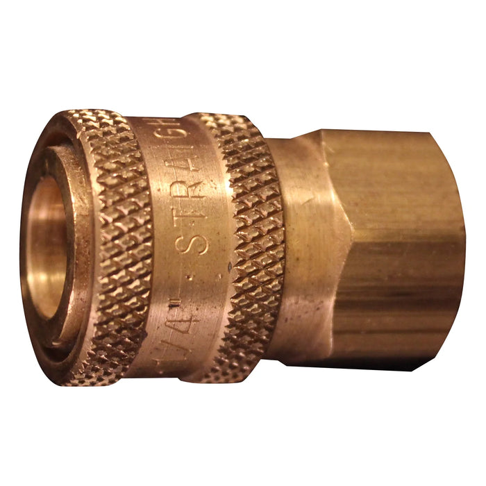 Milton 1761BK 1/4" FNPT Straight Through Coupler